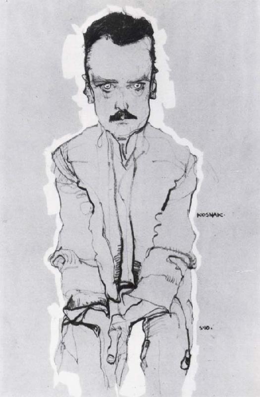 Egon Schiele Portrait of eduard kosmack